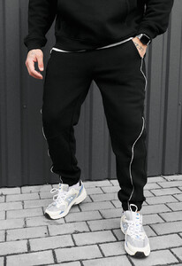 Фото - Спортивні штани чорного кольору Staff ers black fleece - Men box