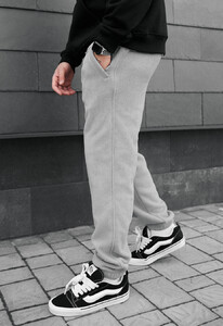 Фото - Флісові спортивні штани Staff pul light gray fleece - Men box