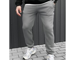 Фото - Утеплені спортивні штани Staff ho gray fleece - Men box