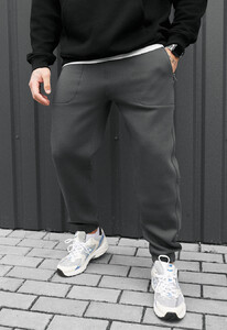 Фото - Зимові штани сірого кольору Staff nib gray fleece - Men box