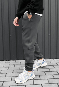 Фото - Зимові штани сірого кольору Staff nib gray fleece - Men box