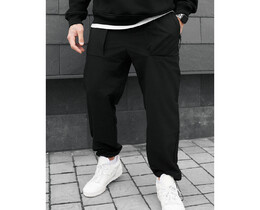 Фото - Однотонні чоловічі штани чінос Staff rit black - Men box