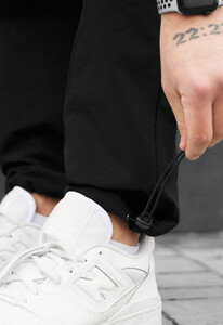 Фото - Однотонні чоловічі штани чінос Staff rit black - Men box