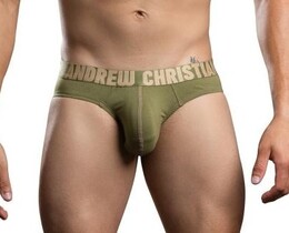 Фото - Чоловічі бріфи від бренду Andrew Christian Happy Cotton Brief - Men box