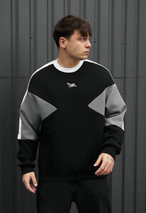 Фото - Монохромний оверсайз світшот Staff ba logo oversize fleece - Men box