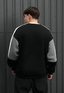 Фото - Монохромний оверсайз світшот Staff ba logo oversize fleece - Men box