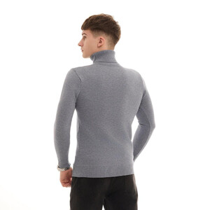 Фото - Базовий гольф для чоловіків Pobedov Neck сірого кольору - Men box