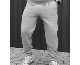 Фото - Чоловічі утеплені штани Staff nib light gray fleece - Men box