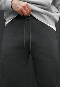 Фото - Однотонні зимові спортивки Staff nib dark gray fleece - Men box