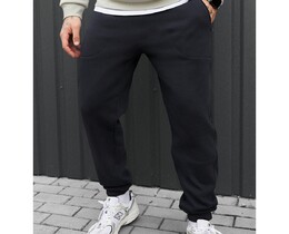 Фото - Темно-сині зимові штани Staff nib navy fleece - Men box