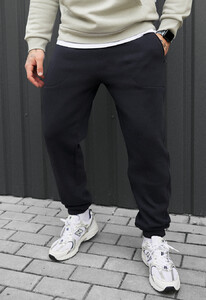 Фото - Темно-сині зимові штани Staff nib navy fleece - Men box