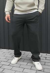 Фото - Темно-сірі спортивки Staff jot dark gray fleece - Men box