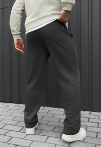 Фото - Темно-сірі спортивки Staff jot dark gray fleece - Men box