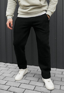 Фото - Зимові спортивні штани Staff lak black fleece - Men box