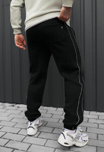 Фото - Молодіжні спортивні штани Staff al black reflective fleece - Men box