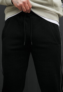 Фото - Молодіжні спортивні штани Staff al black reflective fleece - Men box