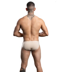 Фото - Однотонні чоловічі бріфи від Andrew Christian пісочного кольору - Men box