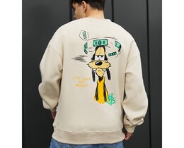 Фото - Світшот з мультяшним принтом Staff get money oversize fleece - Men box