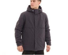 Фото - Демисезонная куртка Pobedov Pulse темно-серого цвета - Men box