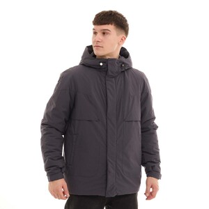 Фото - Демисезонная куртка Pobedov Pulse темно-серого цвета - Men box