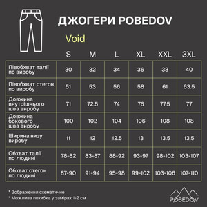 Фото - Базові теплі джогери Void чорного кольору від Pobedov - Men box