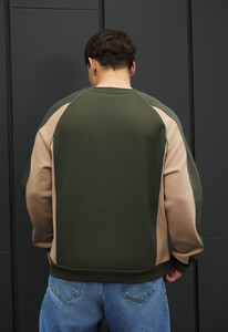 Фото - Оверсайз свитшот Staff lur khaki & beige reflective oversize fleece - Men box