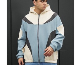 Фото - Триколірне зимове худі Staff mix 2 oversize fleece - Men box