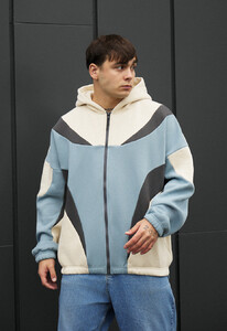 Фото - Триколірне зимове худі Staff mix 2 oversize fleece - Men box