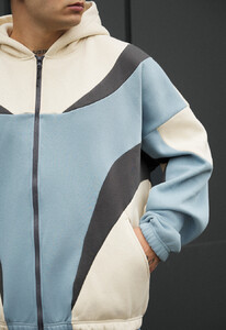 Фото - Триколірне зимове худі Staff mix 2 oversize fleece - Men box