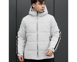 Фото - Светло-серая зимняя куртка Staff ri light gray - Men box