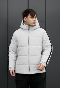 Фото - Светло-серая зимняя куртка Staff ri light gray - Men box