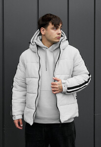 Фото - Светло-серая зимняя куртка Staff ri light gray - Men box