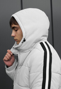 Фото - Светло-серая зимняя куртка Staff ri light gray - Men box