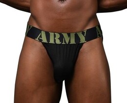 Фото - Мужские трусы черного цвета от Andrew Christian Military Brief - Men box