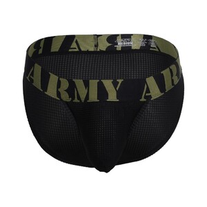 Фото - Мужские трусы черного цвета от Andrew Christian Military Brief - Men box