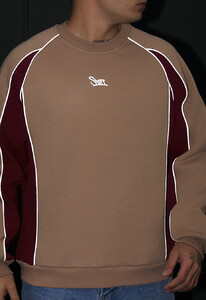 Фото - Утепленный свитшот Staff lur beige & bordo reflective oversize fleece - Men box