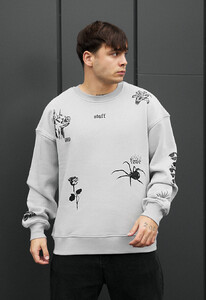 Фото - Теплый оверсайз свитшот Staff dog & spider oversize fleece - Men box