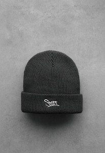 Фото - Темно-серая зимняя шапка Staff 19 logo dark gray - Men box