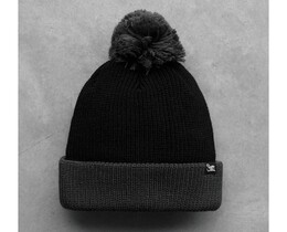 Фото - Черно-серая зимняя шапка Staff black & dark gray - Men box