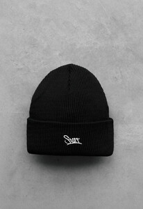 Фото - Брендированная зимняя шапка Staff 6 black logo - Men box