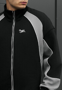 Фото - Оверсайз олімпійка Staff mi gray & black reflective oversize fleece - Men box