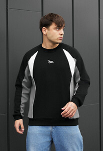 Фото - Зимовий чоловічий світшот Staff val logo reflective oversize fleece - Men box