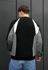 Фото - Зимовий чоловічий світшот Staff val logo reflective oversize fleece - Men box