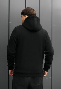 Фото - Тепле худі на замку Staff zip basic black fleece - Men box
