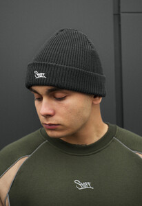 Фото - Темно-сіра чоловіча шапка Staff 12 logo dark gray - Men box