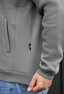Фото - Однотонная зимняя олимпийка Staff ra gray fleece - Men box