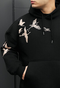 Фото - Мужское оверсайз худи Staff logo & birds oversize fleece - Men box