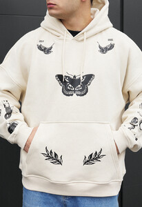 Фото - Утепленное оверсайз худи Staff butterfly oversize fleece - Men box