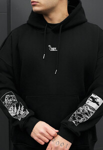 Фото - Зимнее мужское худи Staff logo & nature oversize fleece - Men box