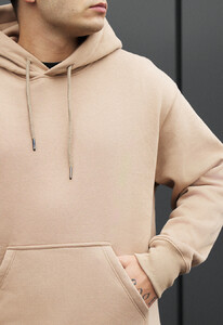 Фото - Худи в бежевом цвете Staff beige oversize fleece - Men box